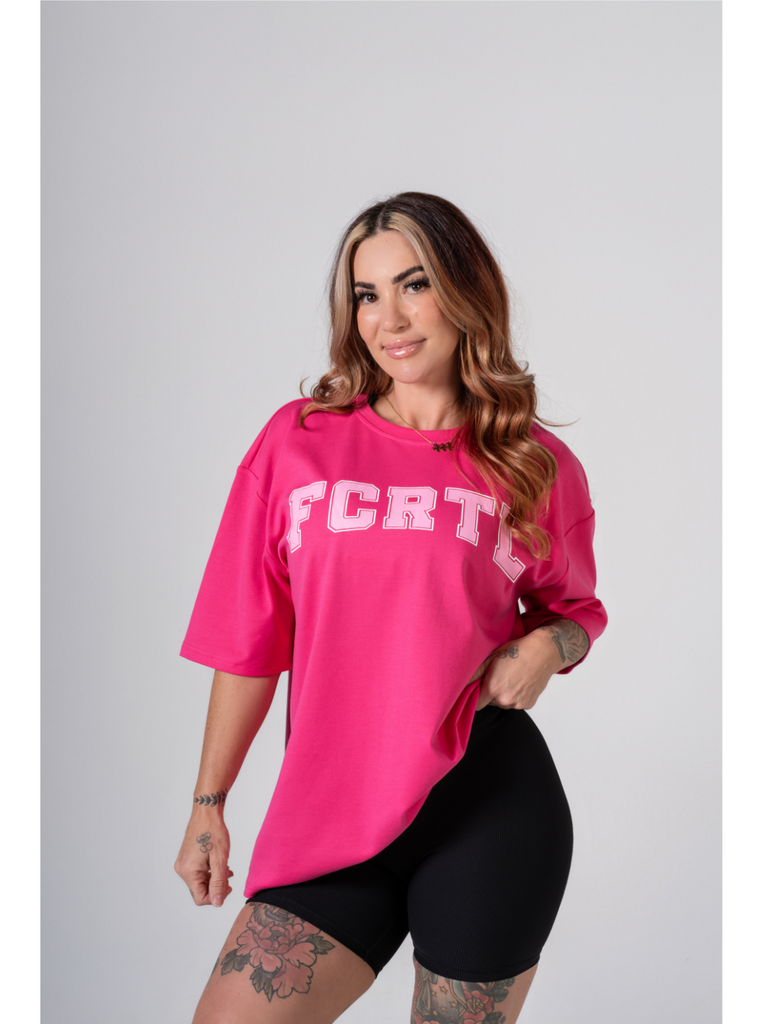 Over Size Tee - Hot Pink